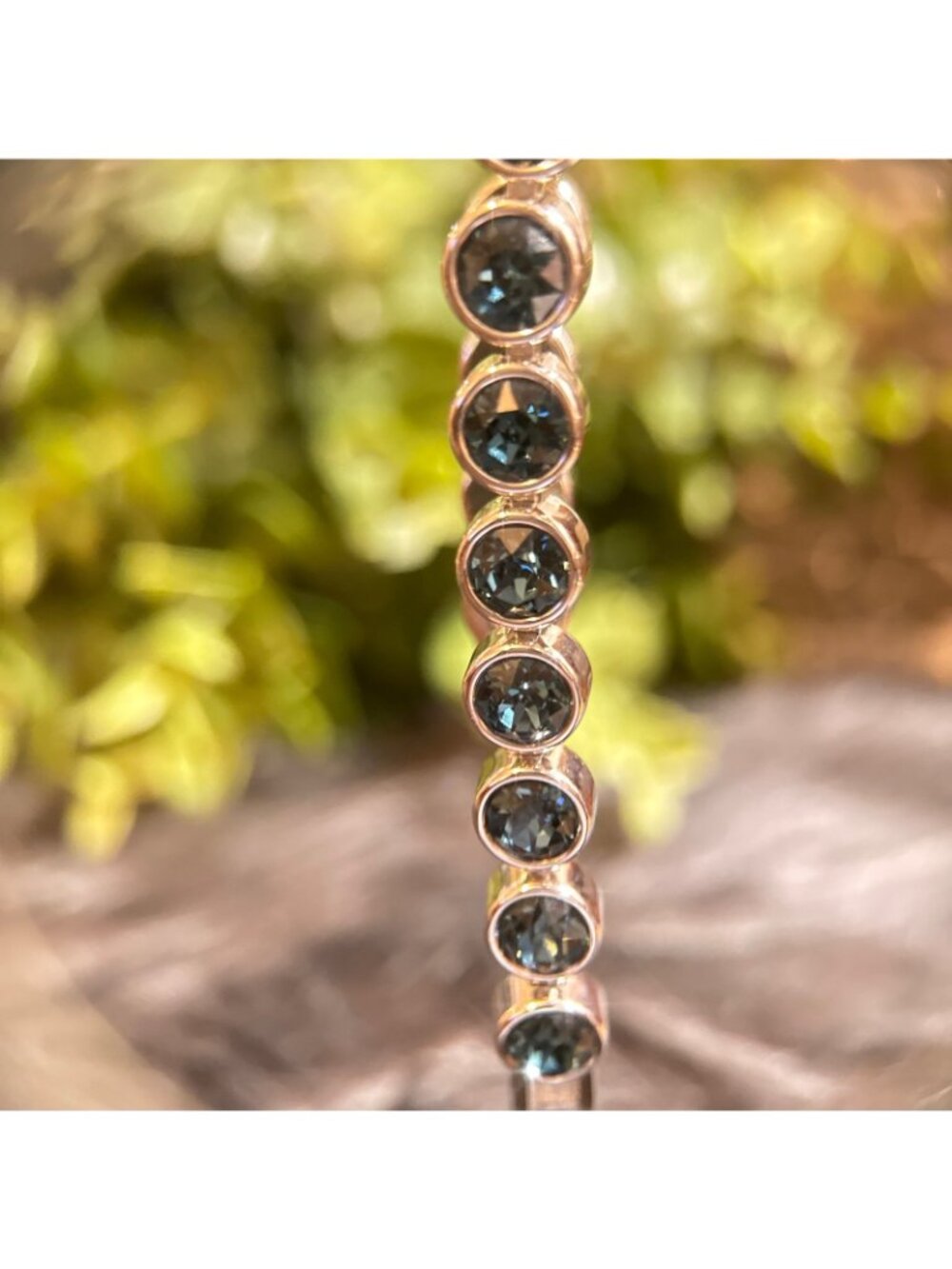 Touchstone Crystal Deep Blue Bead Bracelet - Picture 5 of 8